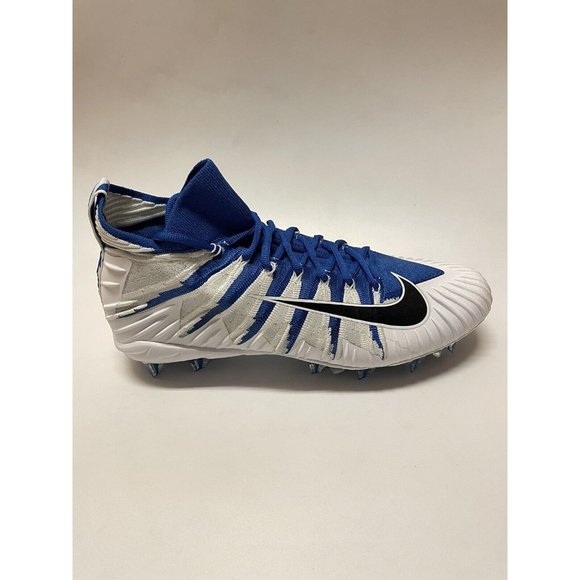 Nike Alpha Menace Elite Football Cleats White Blue 877140-401 Men's